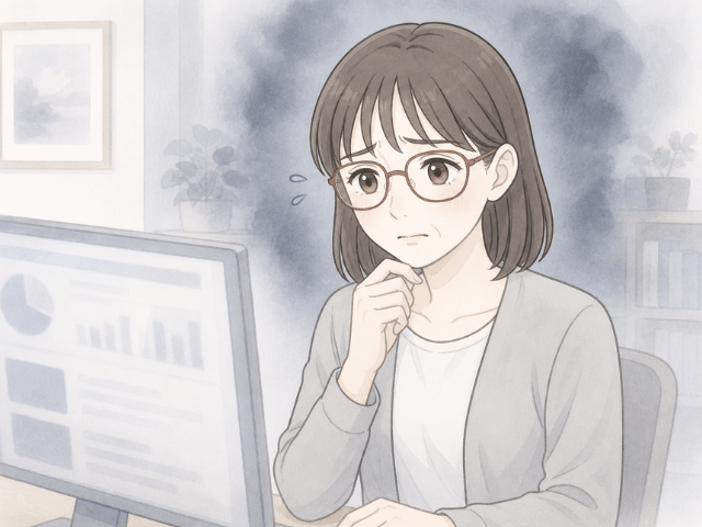 生存率や再発率を調べて不安になる女性