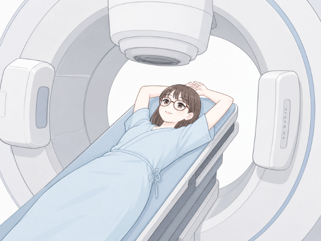 乳がん手術後の再発予防として放射線を当てるイメージ図