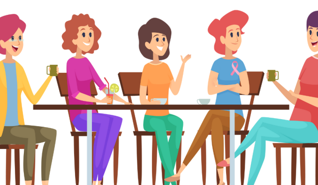 患者会のメンバーたちのイラスト