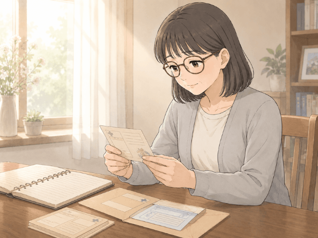 乳がんの告知から長い年月を振り返る50代女性の漫画イメージ