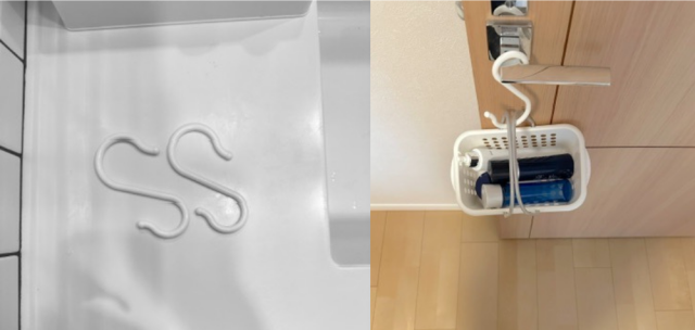 入院中に使ったS字フックの写真