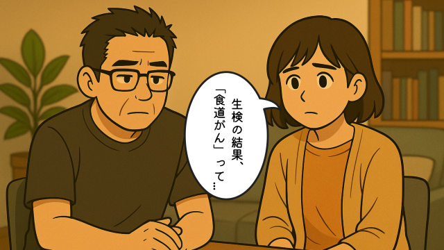 話し合う夫婦のイラスト